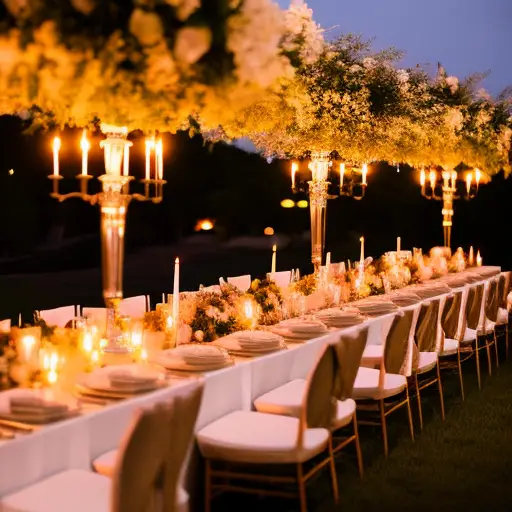 Candlelit Dinners: A Romantic Wedding Reception Trend