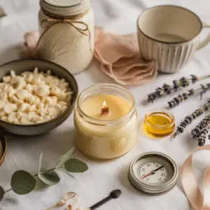 DIY soy candles step by step