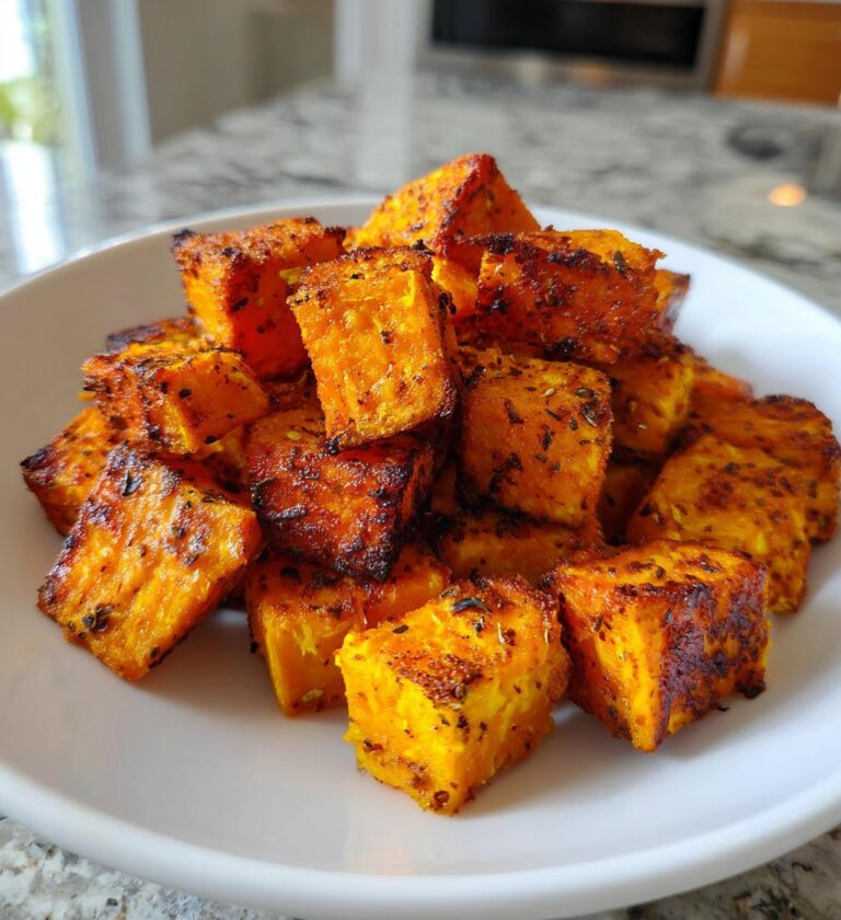 air fry sweet potato cubes