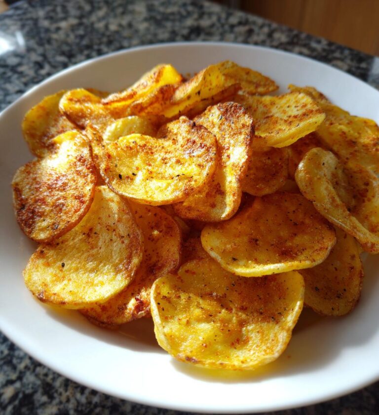 baked potato chips in oven