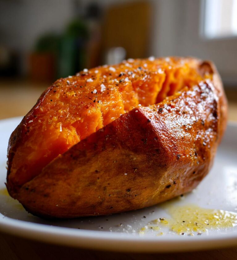 baked sweet potato microwave