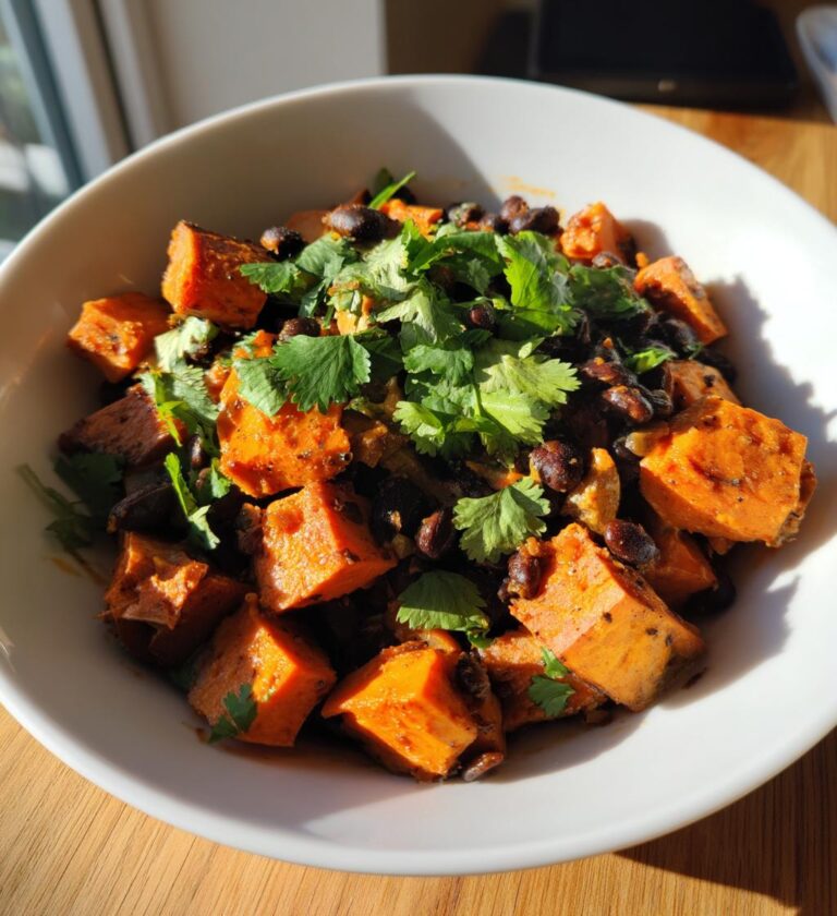 black bean and sweet potato