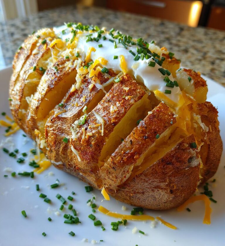 blooming baked potato