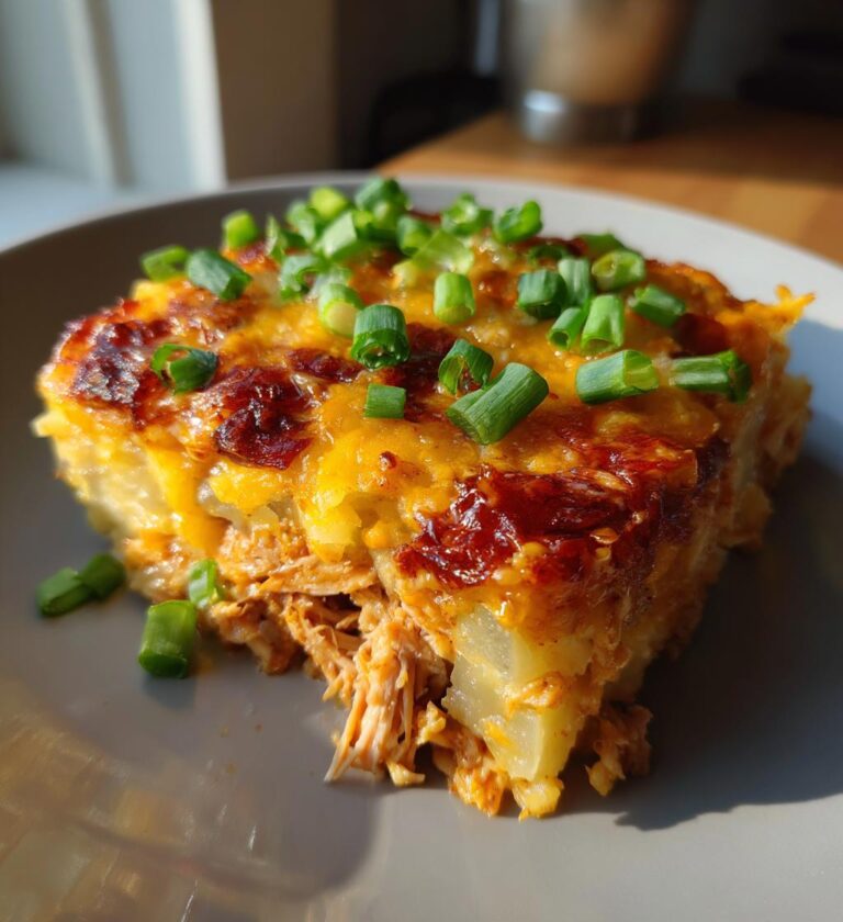 buffalo chicken potato casserole