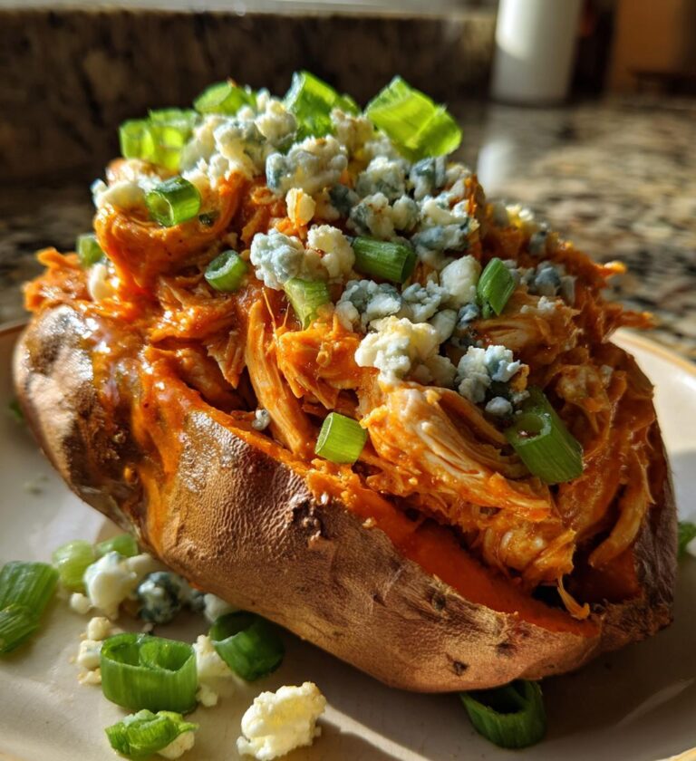 buffalo chicken sweet potato
