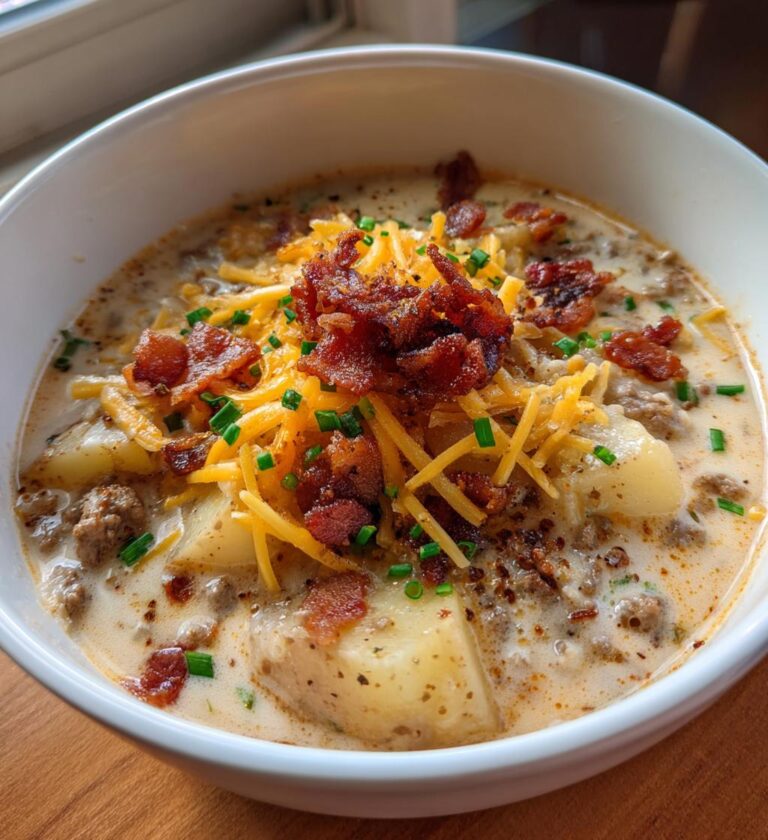 cheeseburger potato soup