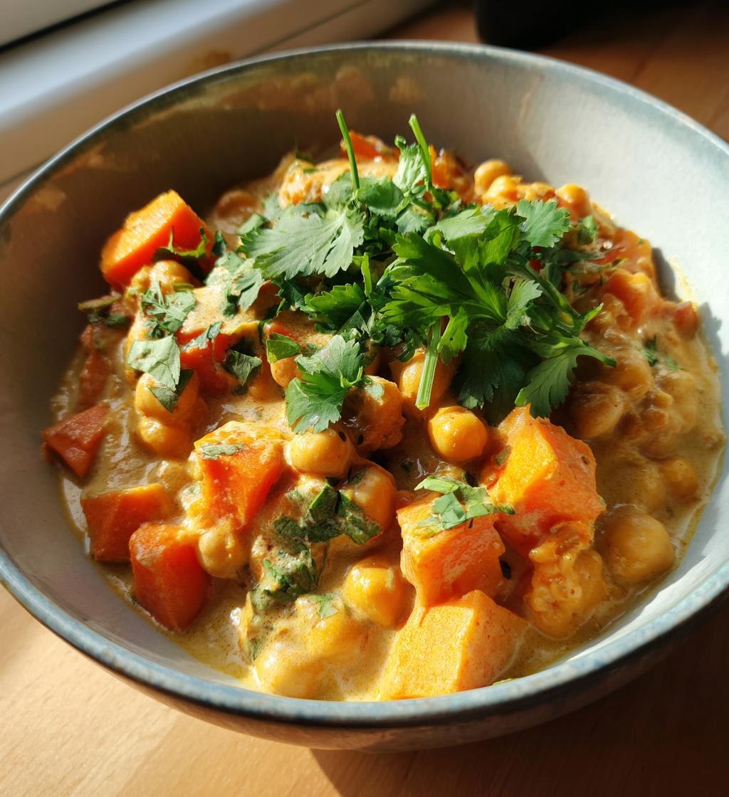 chickpea sweet potato curry