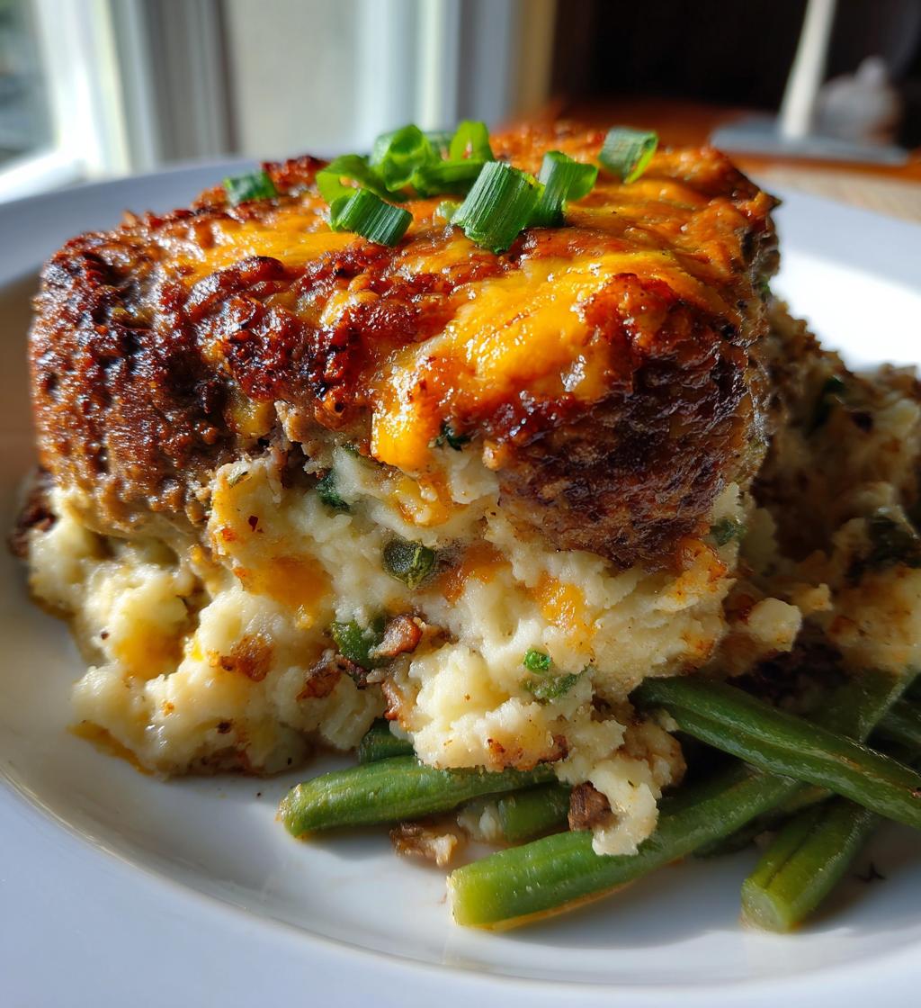 cowboy meatloaf and potato casserole