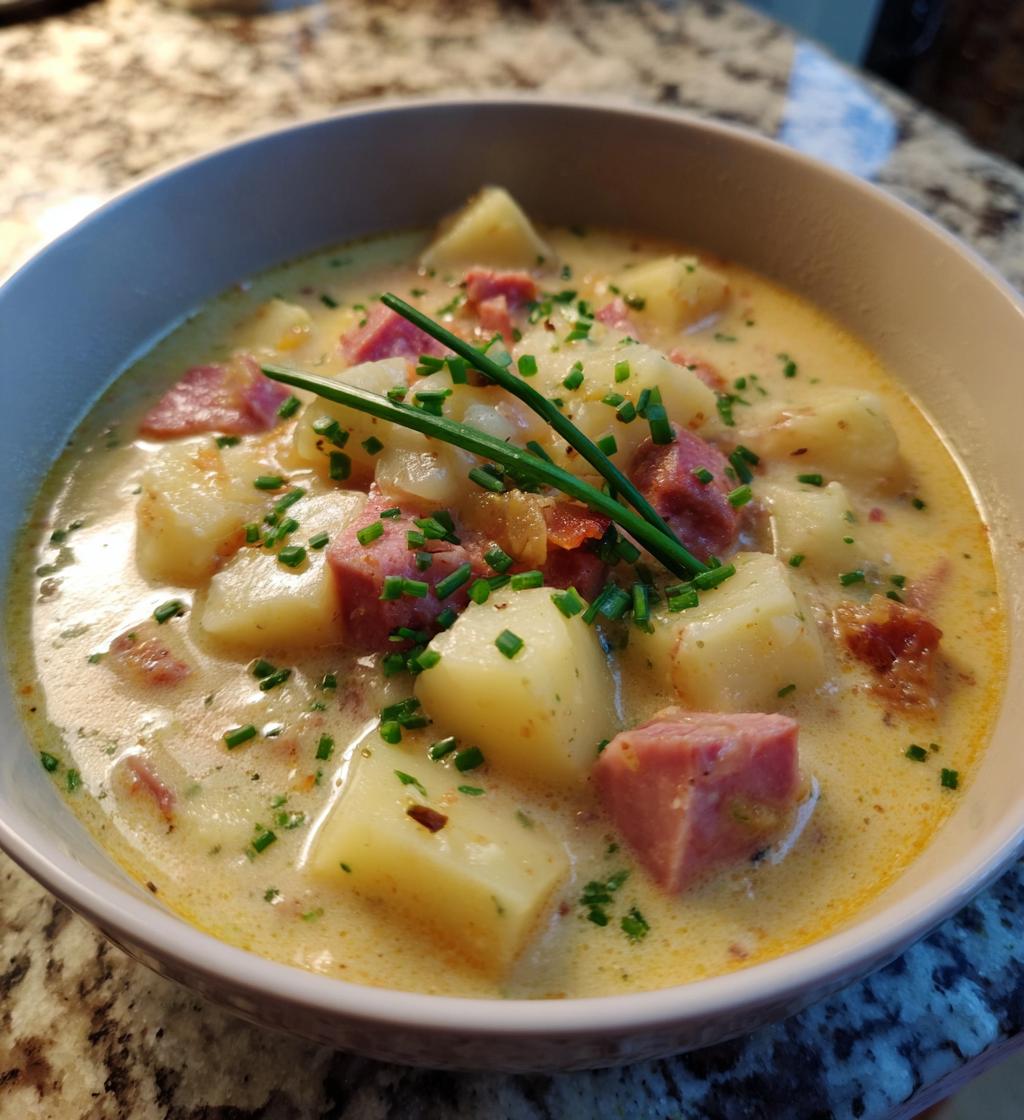 creamy ham and potato soup