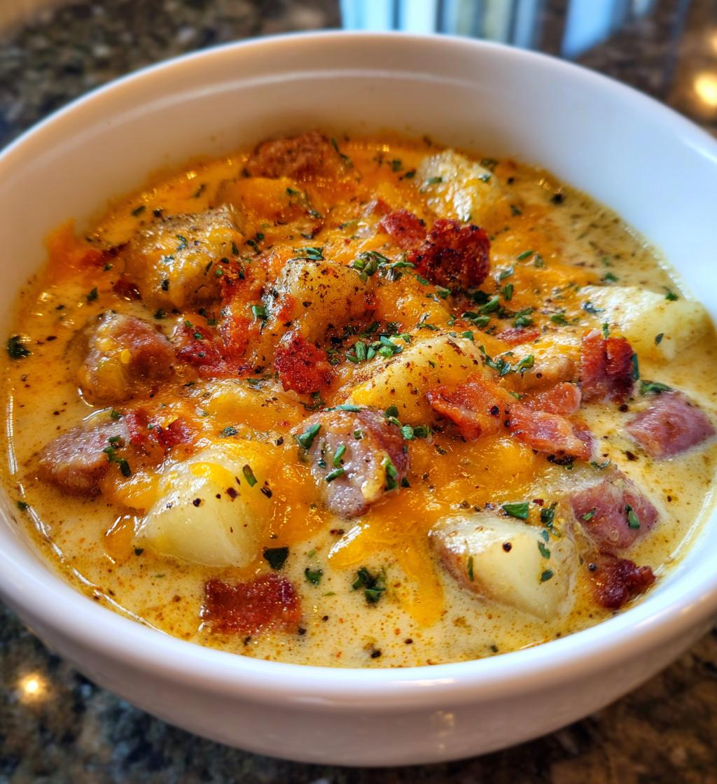 creamy sausage potato soup