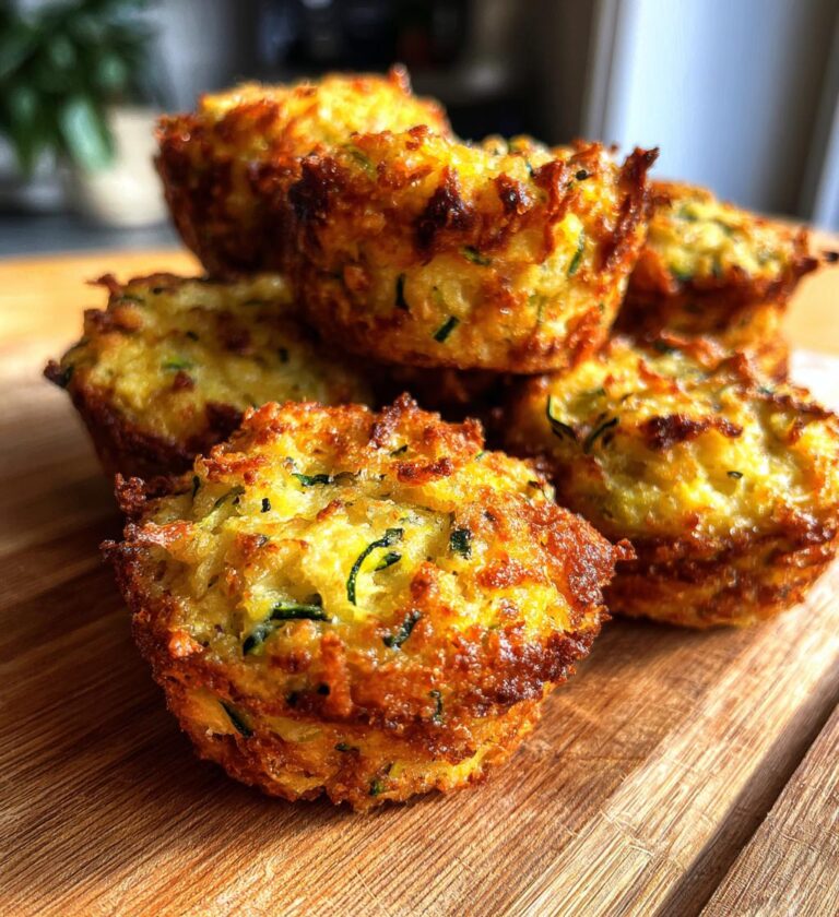 crispy parmesan zucchini potato muffins