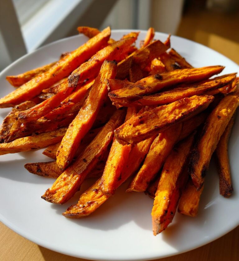 crispy sweet potato fries baked