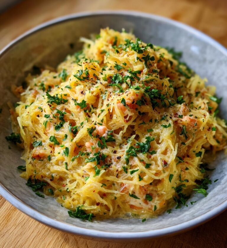baked spaghetti squash alfredo a creamy low carb alternative to classic alfredo
