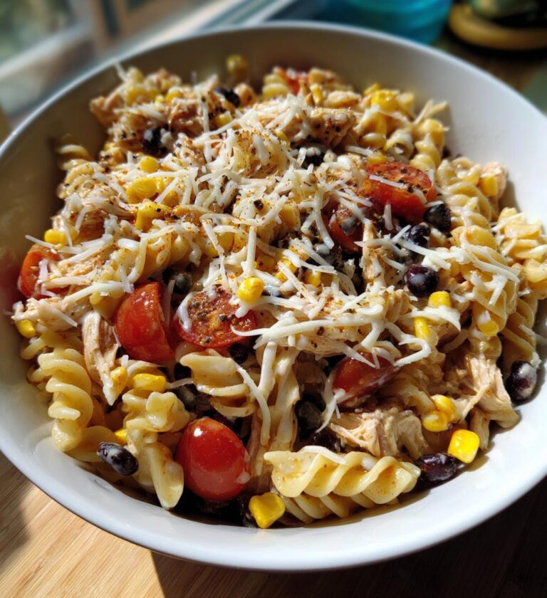 bbq chicken ranch pasta salad