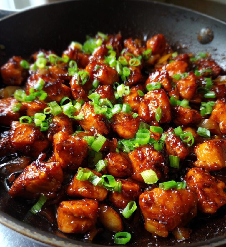 bourbon chicken on the griddle