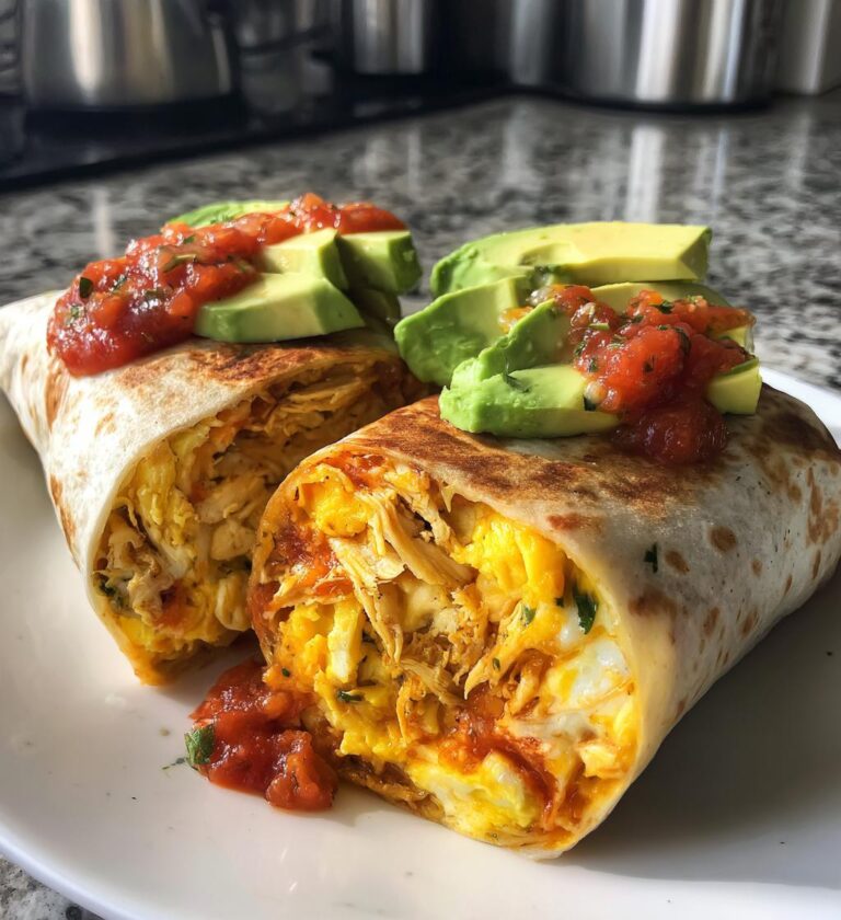chicken breakfast burrito
