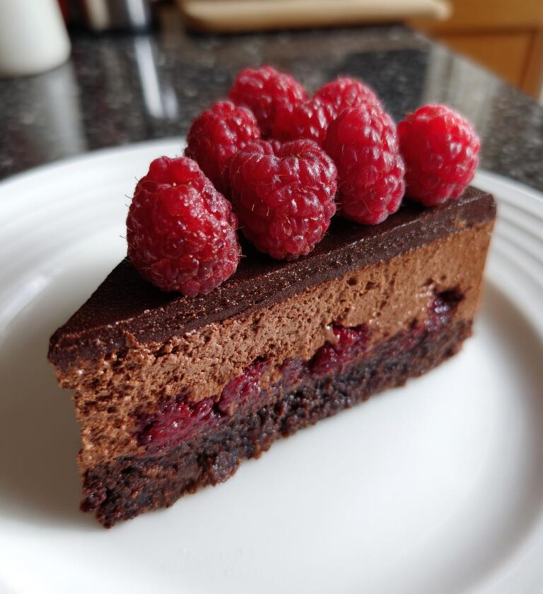 chocolate raspberry mousse cake