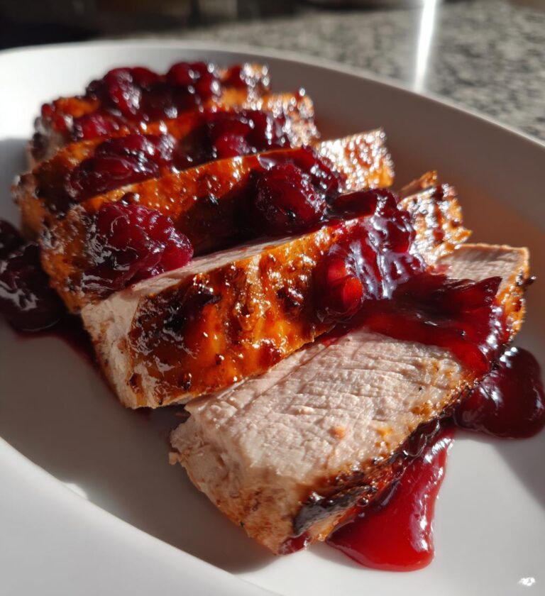cranberry orange glazed turkey breast