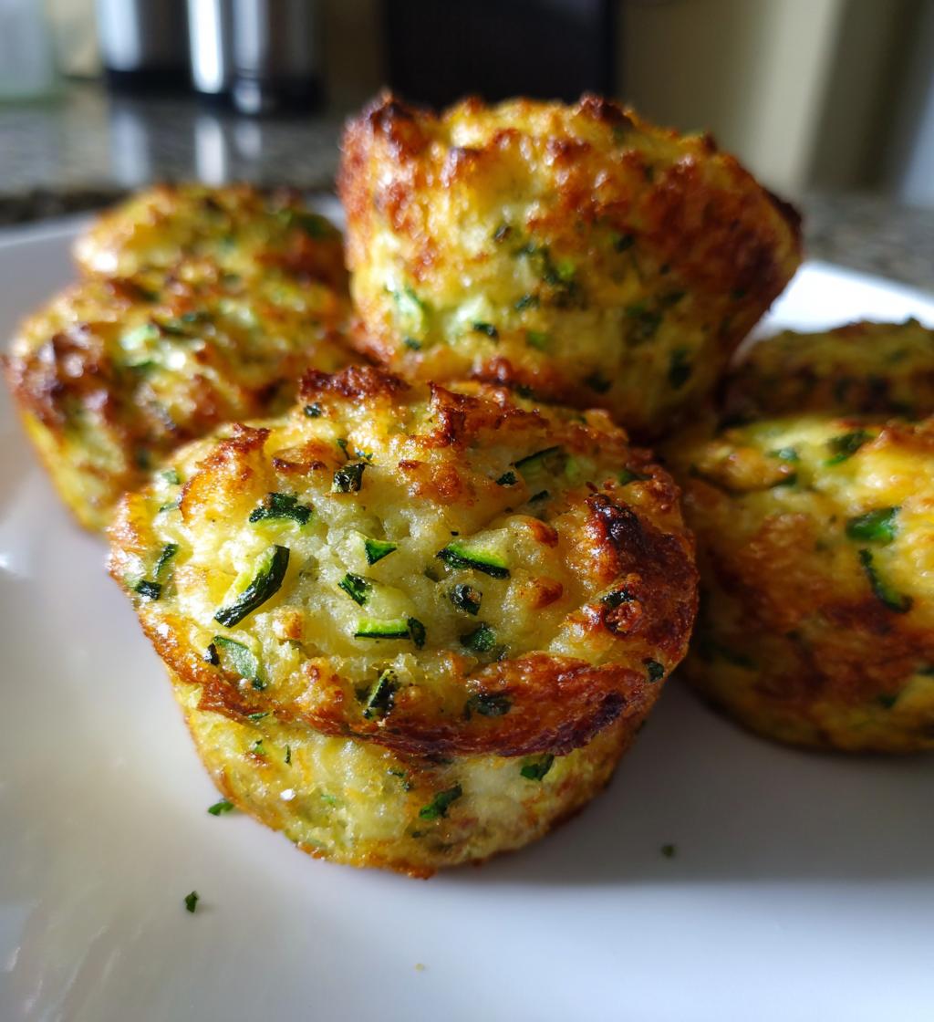 crispy parmesan zucchini potato muffins