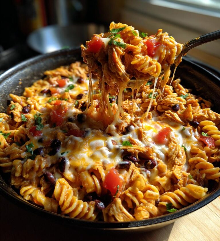 crockpot chicken enchilada pasta recipe