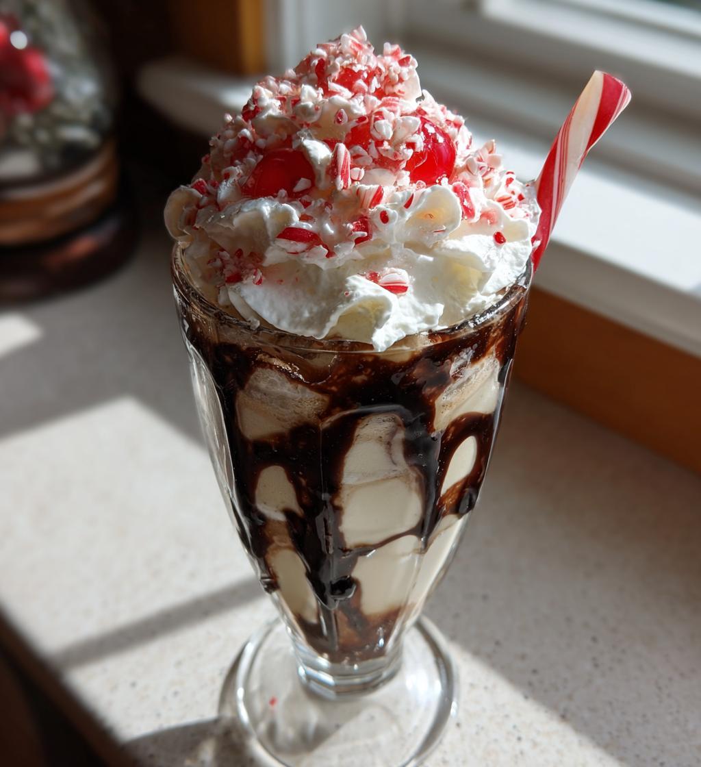 festive peppermint christmas float