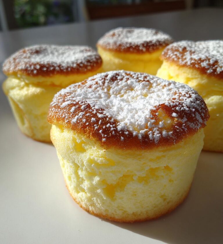fluffy japanese cotton cheesecake cupcakes