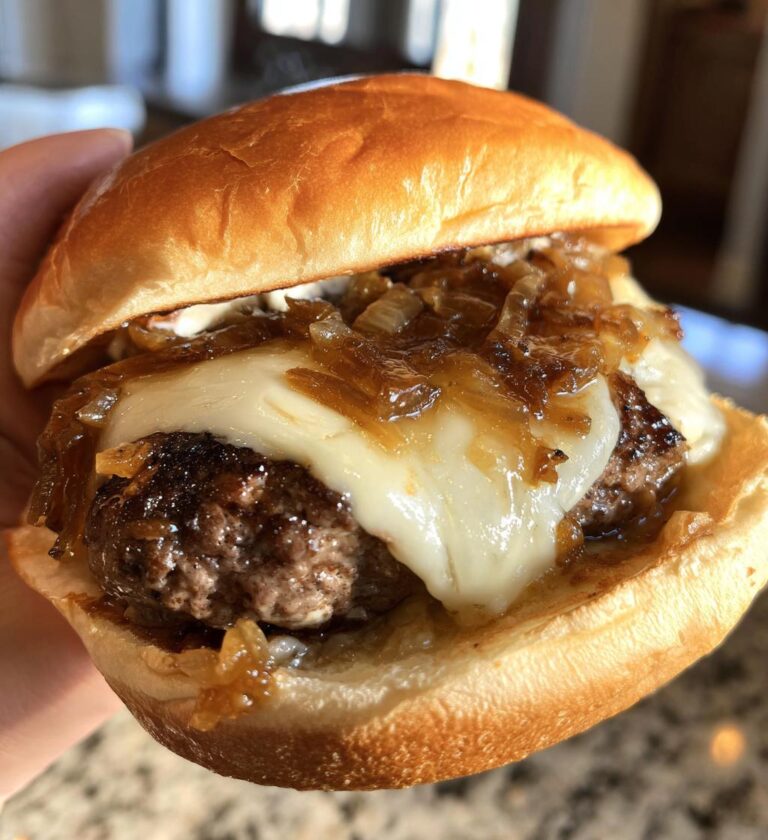 french onion soup burgers