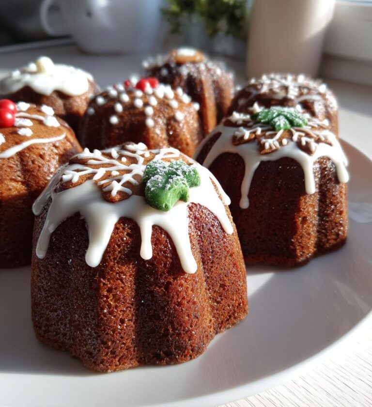 gingerbread christmas mini cakes