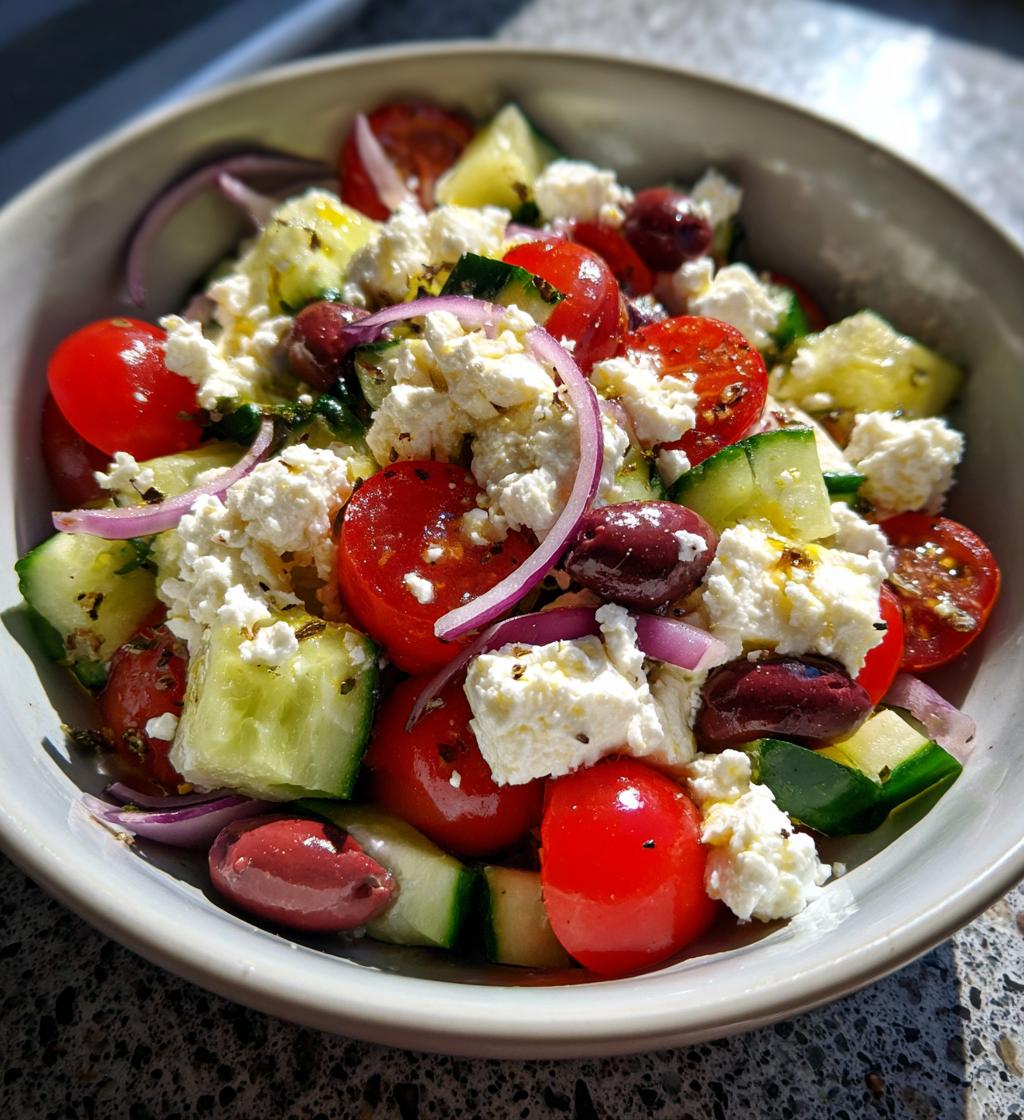 greek cottage cheese salad