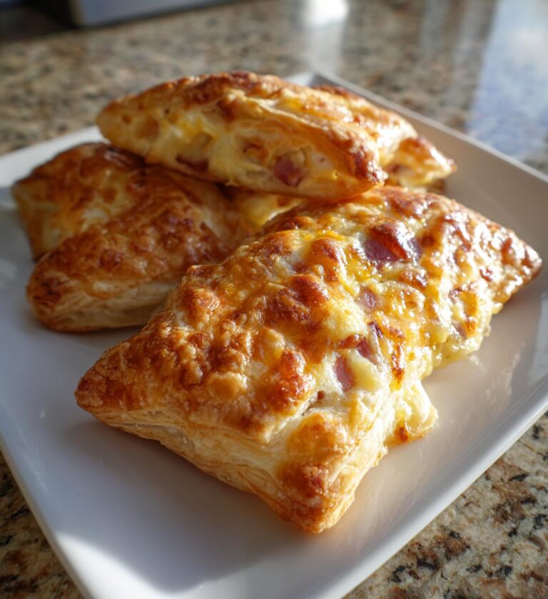 ham and cheese puff pastry pockets