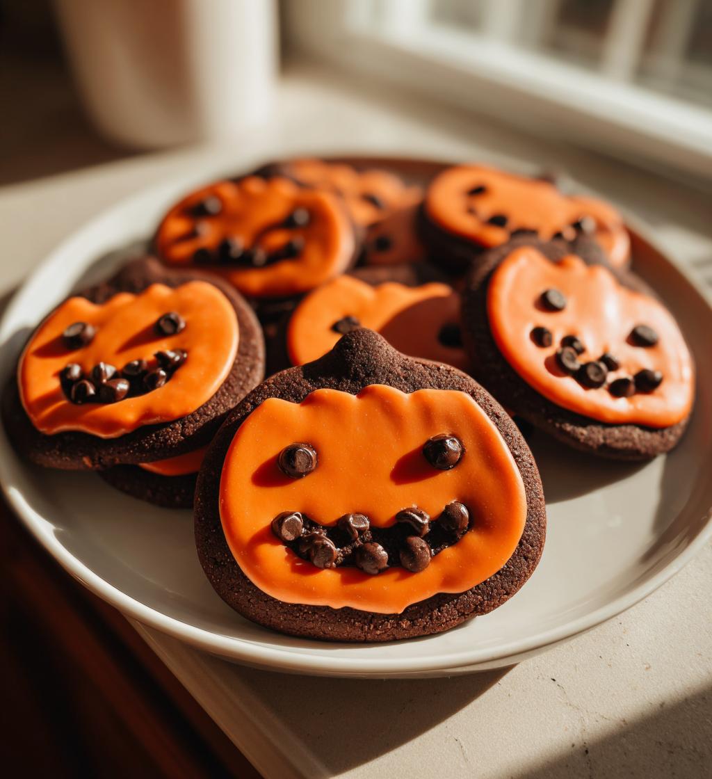 jack o lantern chocolate sugar cookies recipe