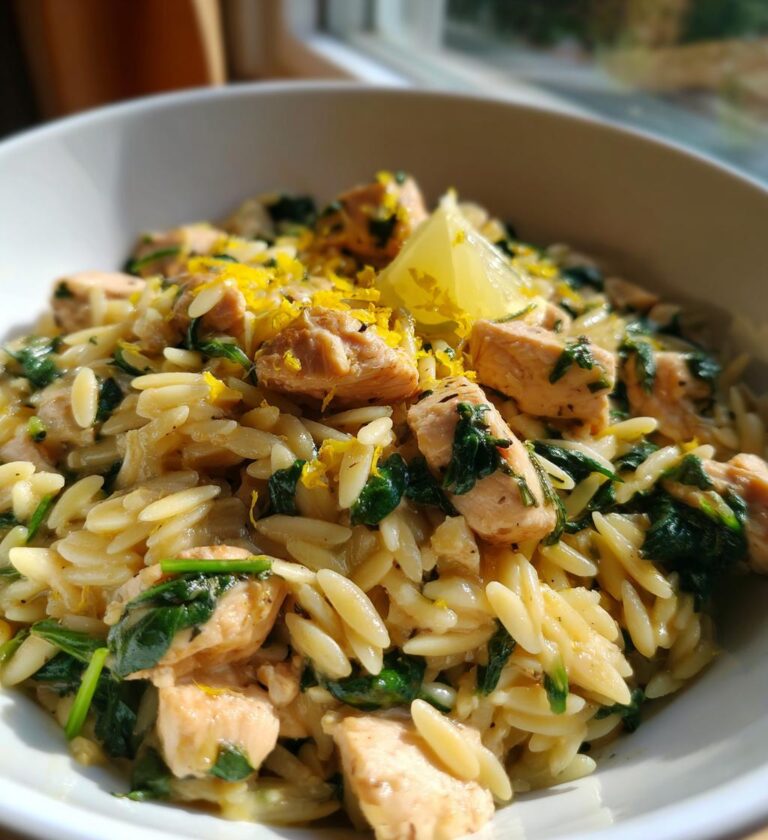 lemon chicken orzo pasta