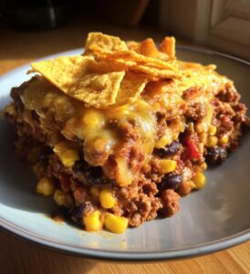 mexican beef and bean bake