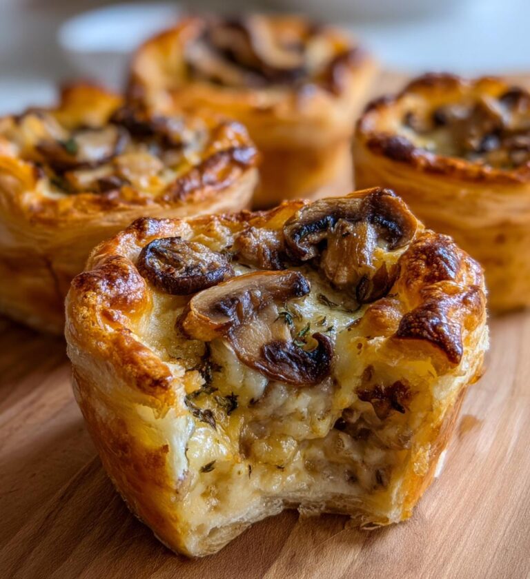 mini mushroom gruyere pot pies savory individual bakes