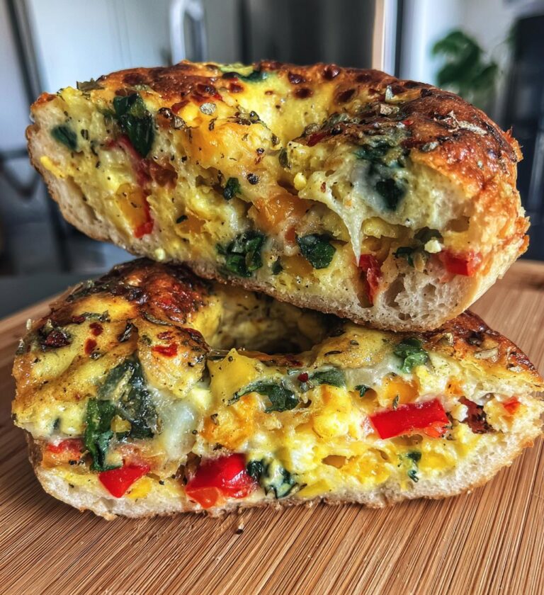 quiche stuffed bagels