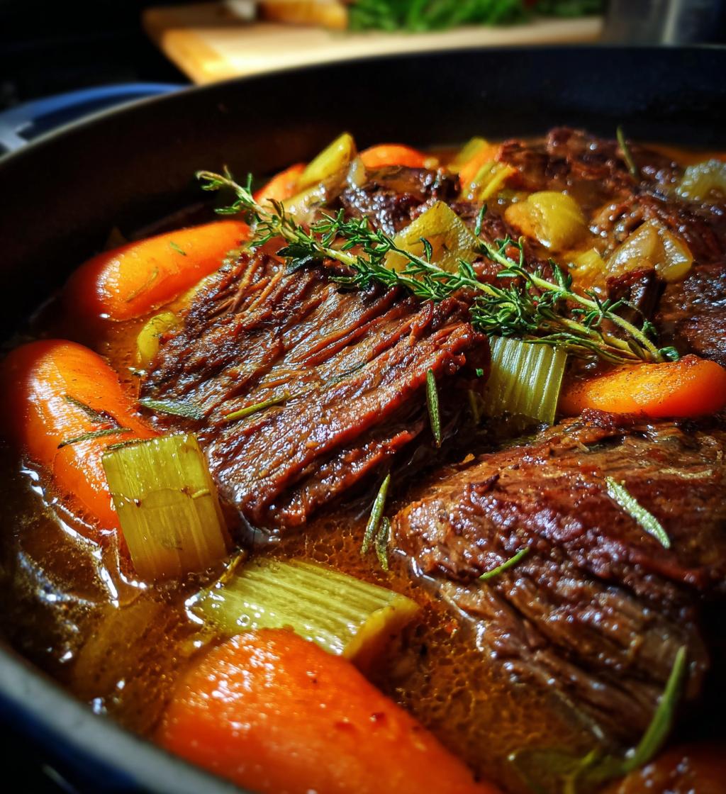 slow braised pot roast