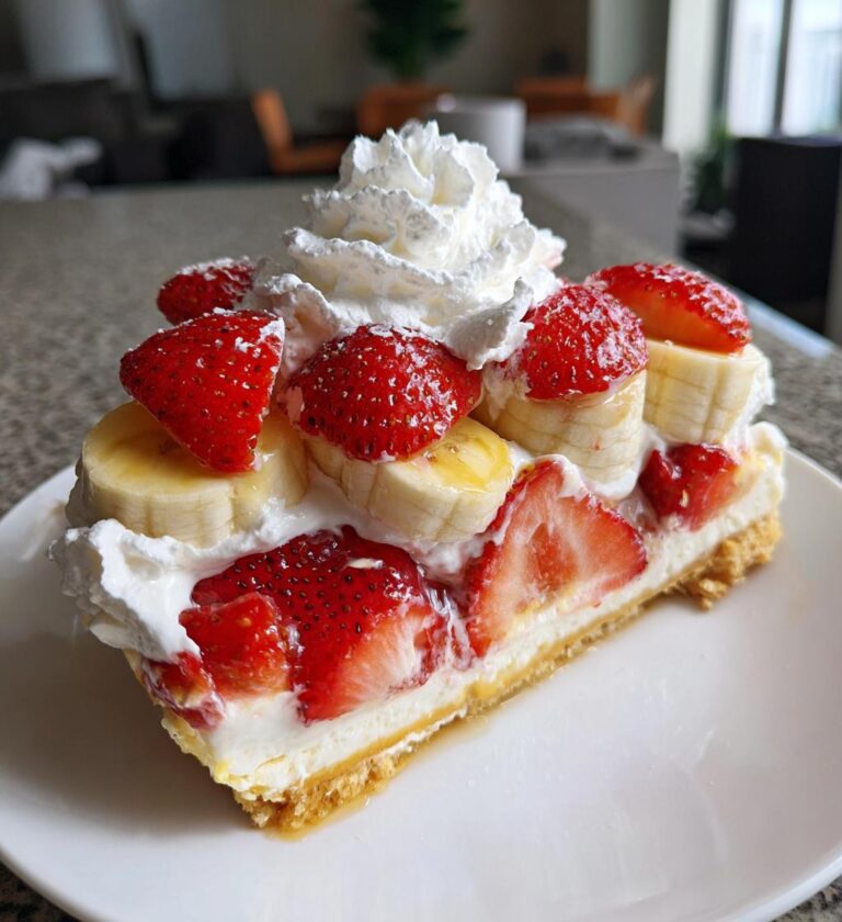 strawberry banana cheesecake