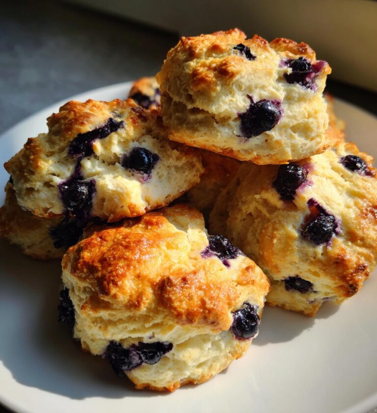 sweet blueberry buttermilk biscuits