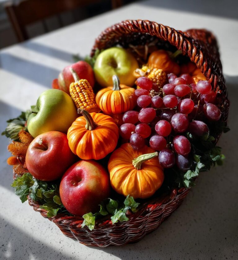 thanksgiving cornucopia centerpiece