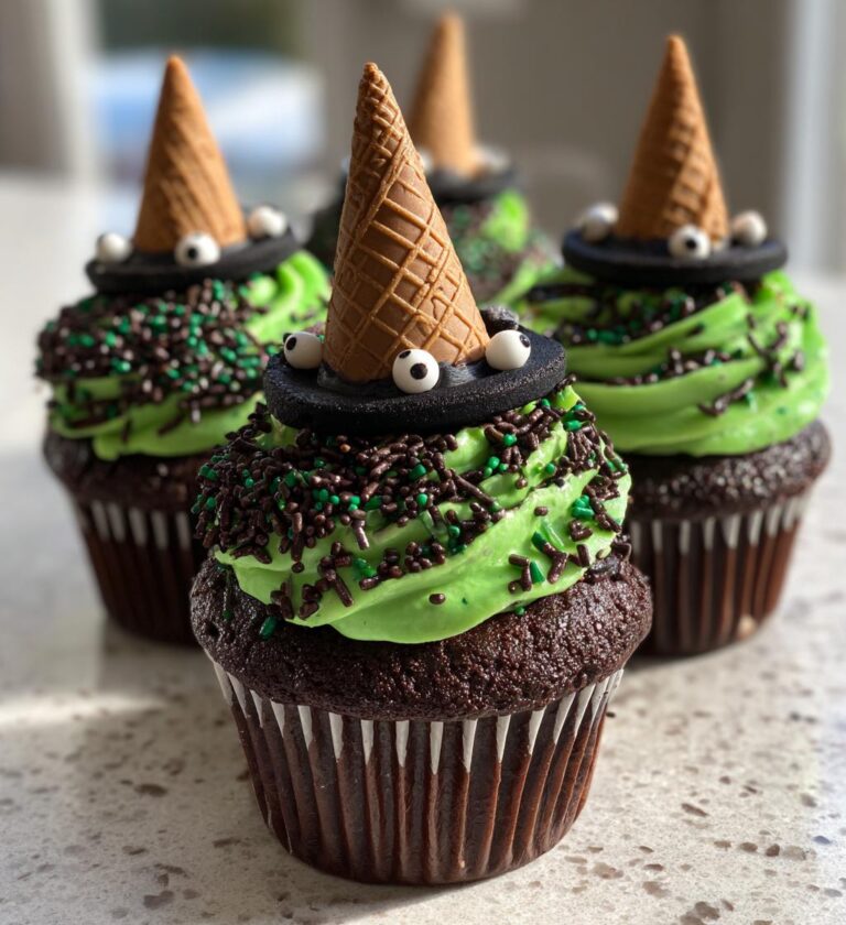 witch hat cupcakes