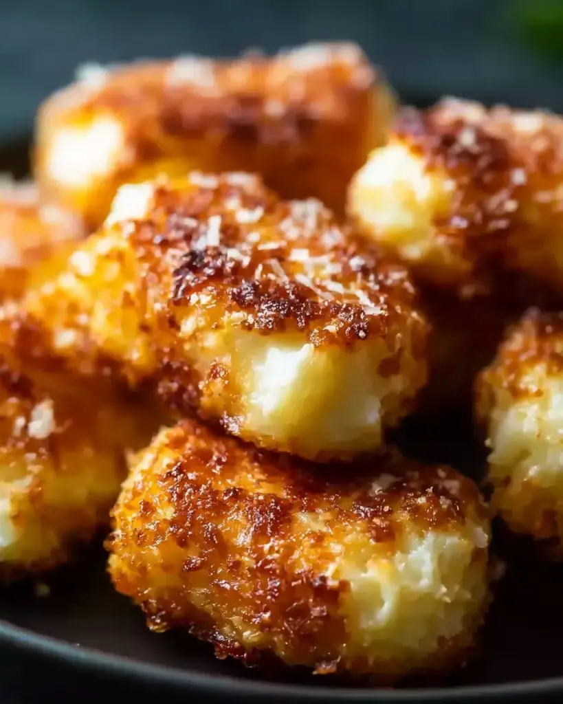 A delicious plate of 2-Ingredient Cheesy Cottage Cheese Bites