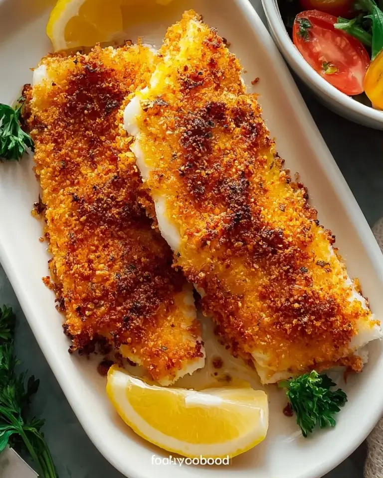 A delicious plate of Air Fryer Crispy White Fish Recipe