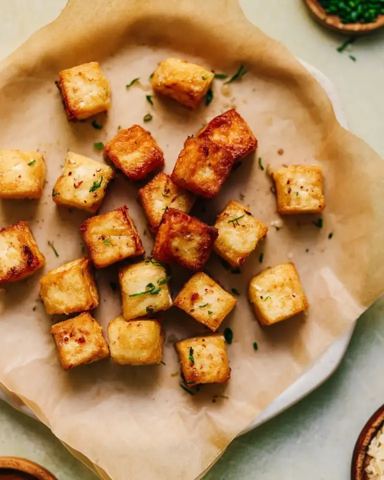 A delicious plate of Air Fryer Tofu