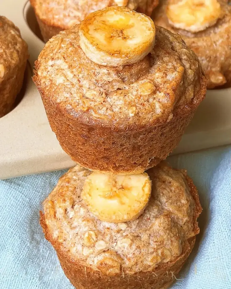 A delicious plate of Banana Cottage Cheese Muffins