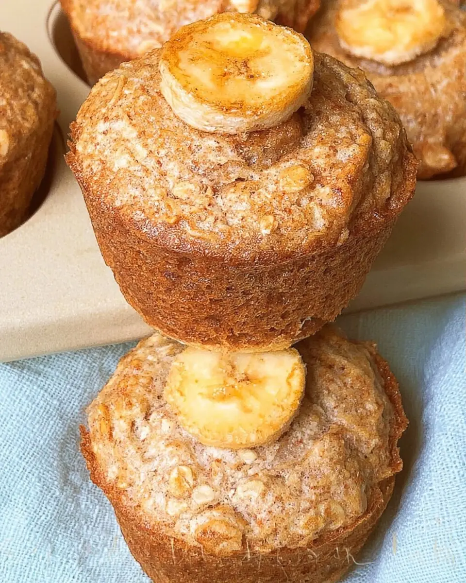 A delicious plate of Banana Cottage Cheese Muffins