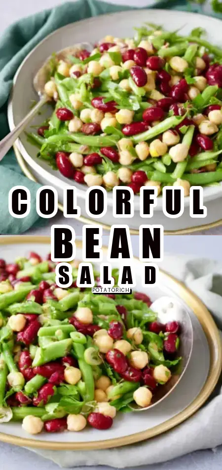 Pinterest pin (Design 1) for Three Bean Salad Recipe