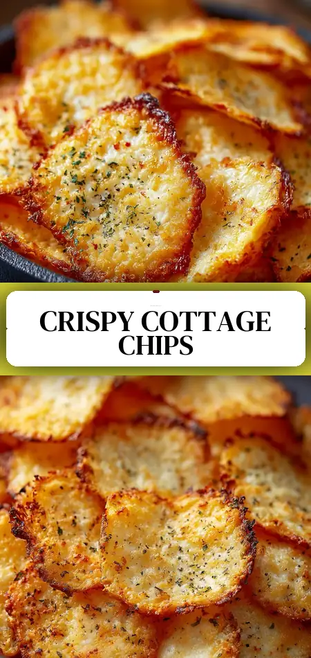 Pinterest pin (Design 3) for Cottage Cheese Chips
