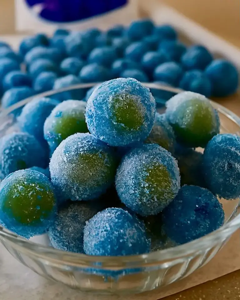 A delicious plate of Candy Frozen Grapes