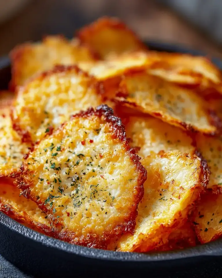 A delicious plate of Cottage Cheese Chips