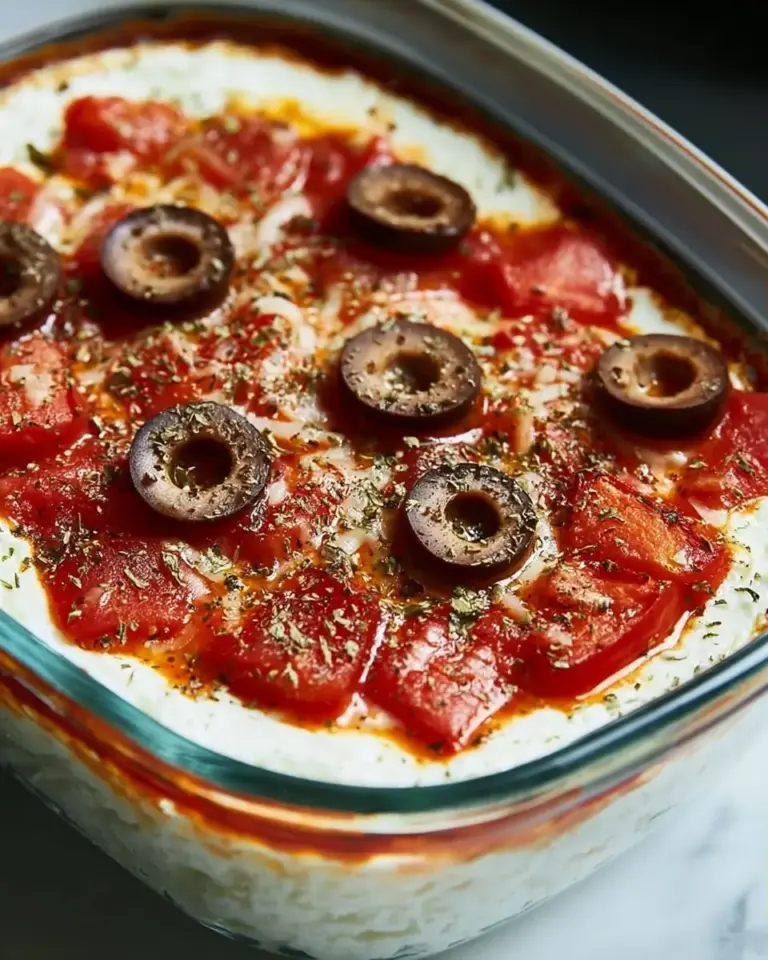 A delicious plate of Cottage Cheese Pizza Bowl